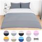 OHS Coverless Duvet & Pillowcase 10.5 Tog Bedding Set Easy Care Reversible