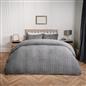 OHS Cable Knit Bedding Set Reversible Fleece Quilt Duvet Cover with Pillowcase