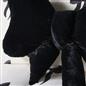 OHS Bow Shaped Cushion Velvet Decorative Filled Scatter Pillow Gift
