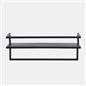 OHS Towel Rail Bathroom Shelf Space Saving Storage Unit Wall Mounted Modern Home