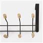 Over Door 10 Hooks Coat Hanger Wood Organiser Space Saving Home Storage Rail