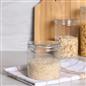 Storage Jar Round Plastic Food Organiser Tea Coffee Sugar Holder Tub Kitchen Pot
