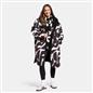 OHS Drying Changing Robe Geo Print Sherpa Lined Water Resistant Oversize Coat