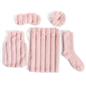 OHS Ribbed Faux Fur Winter Gift Set Hot Water Bottle Socks Eye Mask Scrunchie