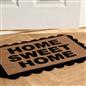 OHS Scallop Edge Doormat Natural Non Slip Indoor Outdoor Welcome Coir Mat Rug
