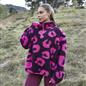 OHS Print Teddy Fleece Half Zip Jumper Womens Pullover Sweatshirt Long Sleeve
