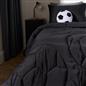 Coverless 7.5 Tog Football Duvet Cover Pillowcase Embossed Set Kids Bed Quilted