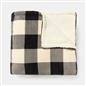 OHS Gingham Throw Super Soft Fleece Travel Blanket Thermal Bedspread Home Decor