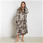 OHS Extra Long Tie-Dye Print Fleece Oversized Wearable Hoodie Blanket