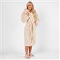 OHS Teddy Marl Fleece Soft Adults Dressing Gown Unisex Full-Length Robe
