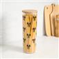OHS Bows Food Container Airtight Bamboo Lid BPA-Free Plastic Kitchen Storage Jar