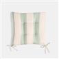 OHS Seat Pads 2 Water Resistant Outdoor Cushions Garden Chair Covers Ties