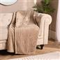 OHS Tufted Arches Throw Teddy Fleece Blanket Winter Soft Warm Bedspread