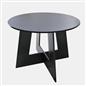OHS Angular Dining Table 4-Seater Round Circle Kitchen Tables Engineered Wood
