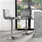 Adjustable Bar Stools x 2 Velvet Swivel Pub Seat Kitchen Breakfast Counter Chair