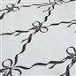 OHS Bow Lattice Bedding Set Microfibre Reversible Duvet Cover with Pillowcase