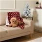 OHS Printed Pet Blanket Reversible Sherpa Fleece Dog Cats Thermal Calming Throw