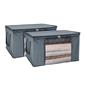 Large Underbed Storage Bags 2 Pack Clothes Shoes Organiser Folding Zipped Cube