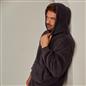 OHS Mens Pyjama Set Teddy Fleece Plain Hoodie Check WInter Thermal Loungewear