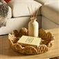 OHS Scallop Seagrass Tray Water Hyacinth Decorative Organiser Storage Basket