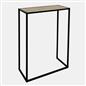 OHS Marble End Table Modern Console Bedroom Side Nightstand Metal Frame