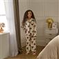 OHS Bows Pyjama Set Kids Button Through Baby Fleece Family Loungewear Nightwear