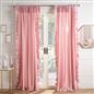 Frill Voile Net Curtains 2 Window Panels Sheer Rod Slot Top Textured Pair Set
