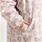 OHS Coat Drying Robe Animal Print Sherpa Lined Water Resistant Oversized