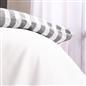 OHS Stripe Edge Bedding Set Microfibre Duvet Cover with Pillowcase