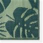 OHS Palm Print Garden Rug Outdoor Waterproof Area Mat Patio Decor