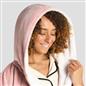 OHS Mens Dressing Gown Long Hooded Soft Flannel Fleece Sherpa Bathrobe Lounge