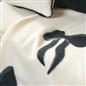 OHS Bows Throw Blanket Soft Polar Fleece Winter Thermal Bedspread Home Decor