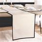 OHS Piped Trim Table Mats Runner Set Matte Velvet Placemats Home Decor
