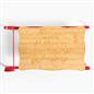 OHS Sleigh Serving Platter Bamboo Festive Xmas Cutting Board with Metal Frame
