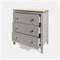 OHS Chicago Bedside Table 2/3 Drawer Hallway Cabinet Nightstand Unit Home Decor