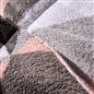 OHS Geometric Teddy Fleece Coverless Duvet Quilt Bedding Set 10.5 TOG Pillowcase