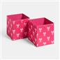 OHS Bows Storage Box Cube Folding Multipack Space Saving Shoe Toy Organiser