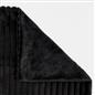 OHS Faux Fur Ribbed Fleece Throw Over Bed Blanket Warm Supersoft