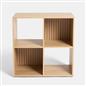 OHS Dallas Cube Storage Wood Effect Bookcase Freestanding Open Shelf Unit