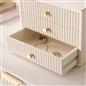 OHS Ribbed Desktop Drawers Organiser Freestanding Tabletop Cabinet Storage Unit