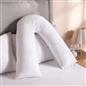 OHS Fluffy V-Shaped Pillow Filled Cushion Body Neck Support Orthopaedic
