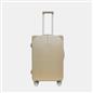 OHS Metallic Effect Suitcase Set 3-Piece Hard Shell Luggage 4 Wheel ABS