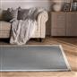 OHS Contrast Border Rug Non Slip Tufted Hallway Runner Floor Carpet