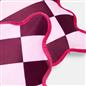 OHS Checkerboard Cushion Covers Scallop Edge Matte Velvet Square Pillowcases