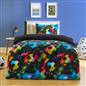 OHS Football Fleece Duvet Cover Kids Warm Reversible Bedding Supersoft Thermal