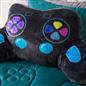 OHS Gaming Controller Cuddle Cushion Kids Flannel Reading Pillow with Arms