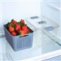 OHS Fridge Container with Lid BPA Free Plastic Food Storage Removable Basket