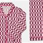 OHS Printed Piped Pyjama Set Jersey Button Through Nightwear Loungewear