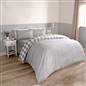 OHS Gingham Duvet Cover Bedding Set Check Quilt Pillowcase Reversible