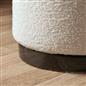 OHS Boucle Stool Foot Rest Cushioned Modern Home Bedroom Vanity Seat Chair